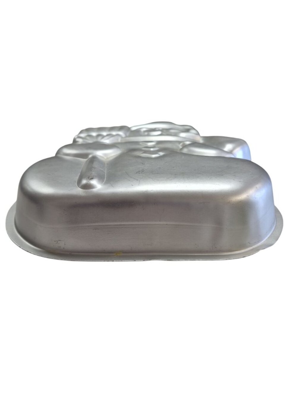 Vintage Wilton 1980 Snowman Cake Pan Aluminum Baking Mold Christmas Decor - Picture 4 of 6